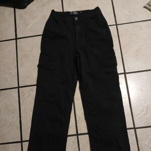 Hollister Midnight Black Utility Pants
